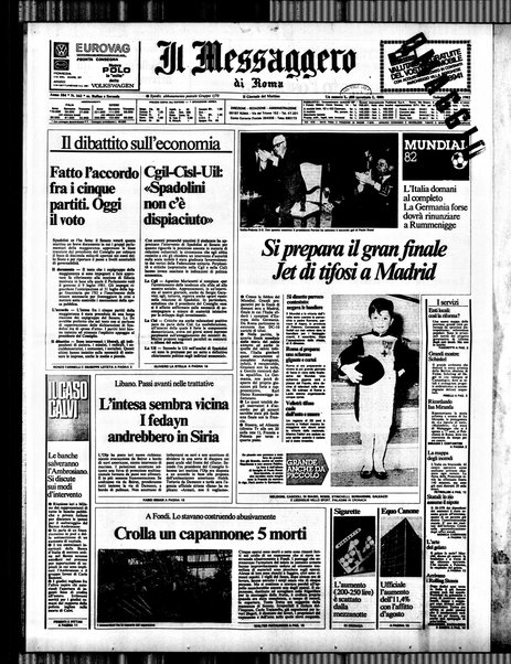 Il messaggero di Roma : il giornale del mattino