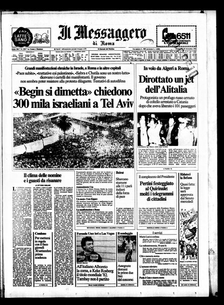 Il messaggero di Roma : il giornale del mattino