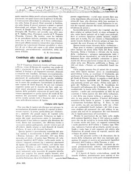 La miniera italiana rivista mensile