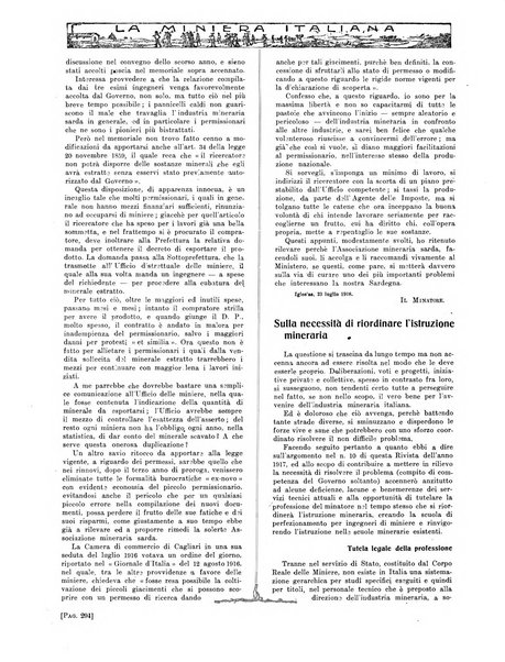 La miniera italiana rivista mensile