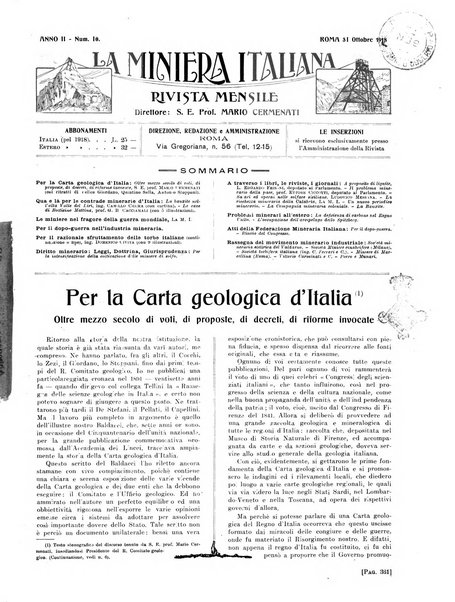 La miniera italiana rivista mensile