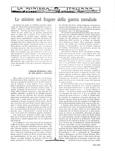 La miniera italiana rivista mensile