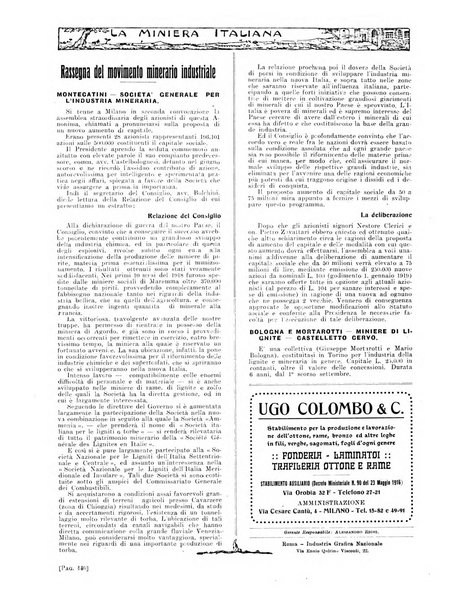 La miniera italiana rivista mensile