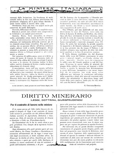 La miniera italiana rivista mensile