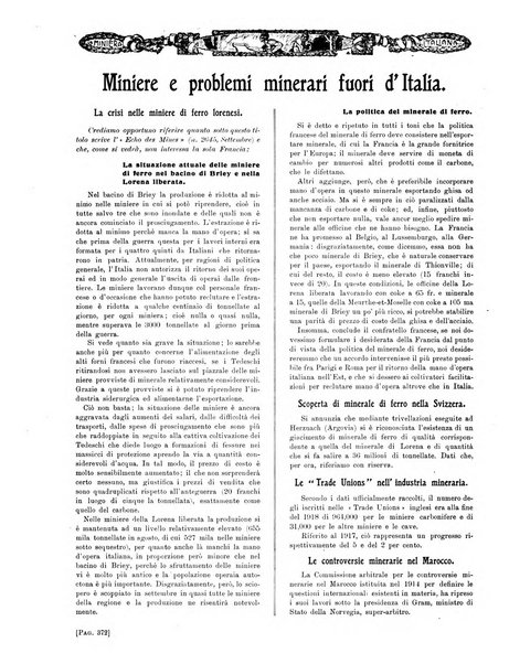 La miniera italiana rivista mensile