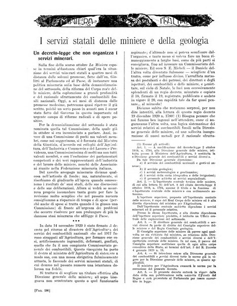 La miniera italiana rivista mensile