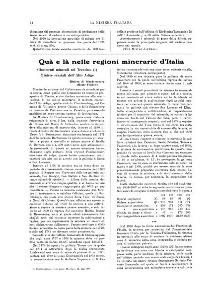 La miniera italiana rivista mensile