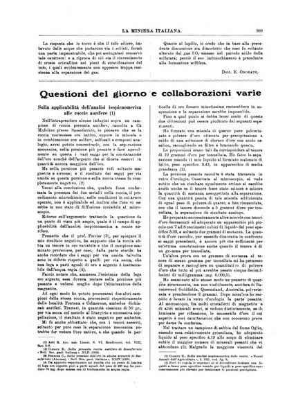 La miniera italiana rivista mensile