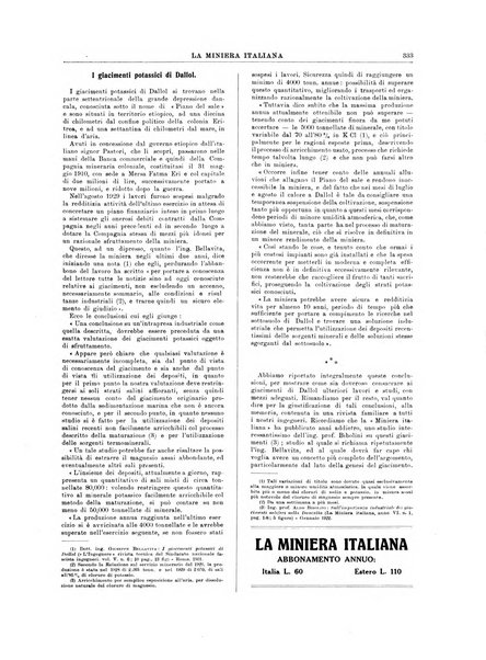 La miniera italiana rivista mensile