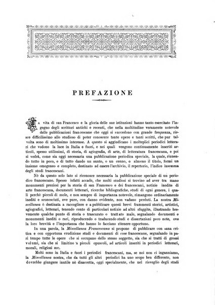 Miscellanea francescana di storia, di lettere, di arti