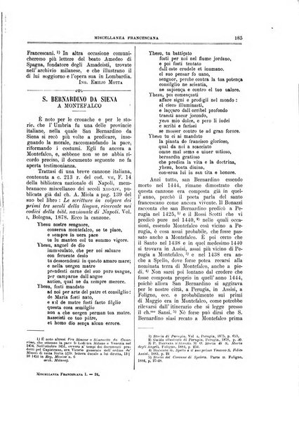 Miscellanea francescana di storia, di lettere, di arti