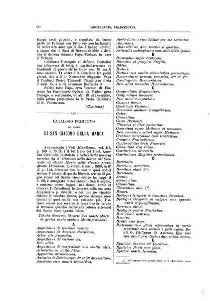 Miscellanea francescana di storia, di lettere, di arti