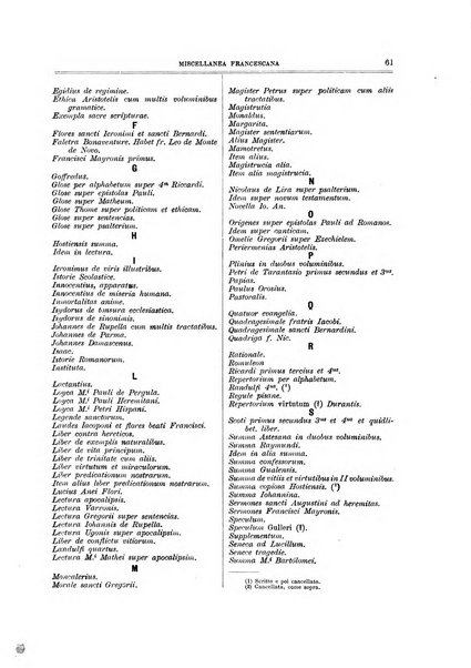 Miscellanea francescana di storia, di lettere, di arti