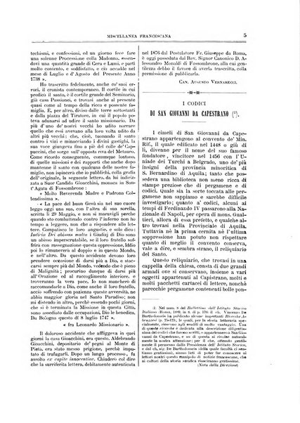 Miscellanea francescana di storia, di lettere, di arti