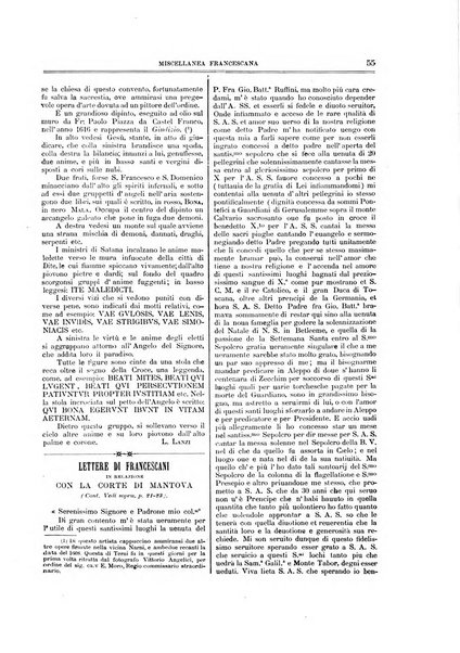 Miscellanea francescana di storia, di lettere, di arti