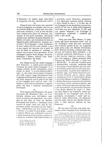 Miscellanea francescana di storia, di lettere, di arti