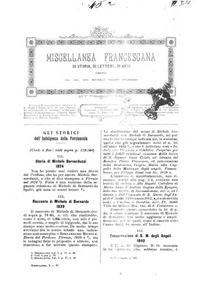 Miscellanea francescana di storia, di lettere, di arti