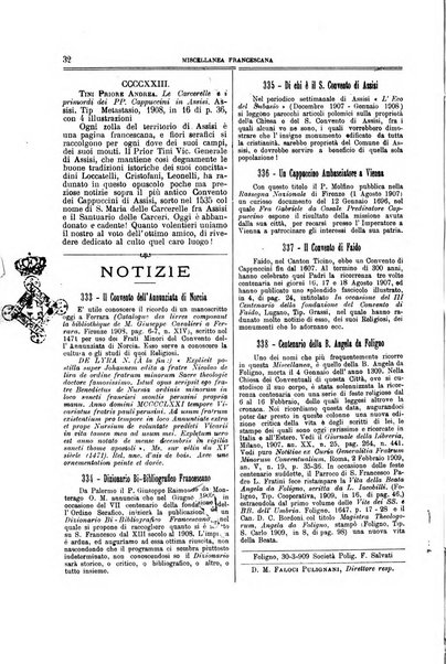 Miscellanea francescana di storia, di lettere, di arti