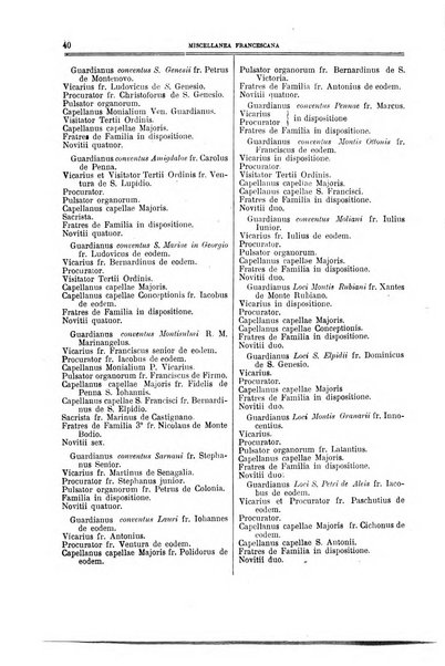 Miscellanea francescana di storia, di lettere, di arti