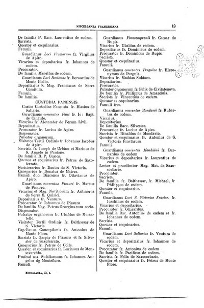 Miscellanea francescana di storia, di lettere, di arti