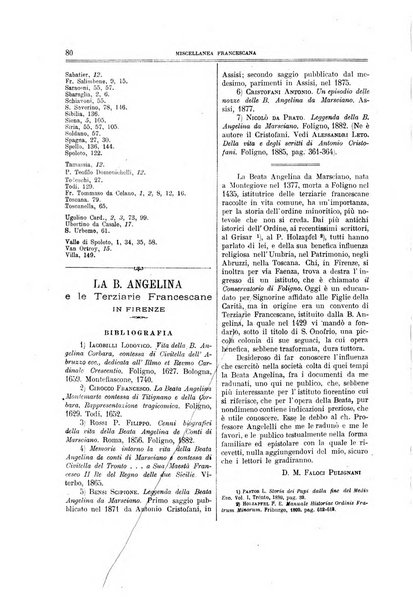 Miscellanea francescana di storia, di lettere, di arti