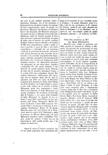 Miscellanea francescana di storia, di lettere, di arti