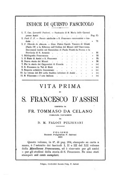 Miscellanea francescana di storia, di lettere, di arti