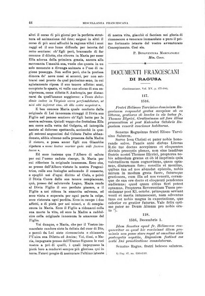 Miscellanea francescana di storia, di lettere, di arti