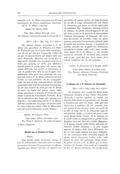 Miscellanea francescana di storia, di lettere, di arti