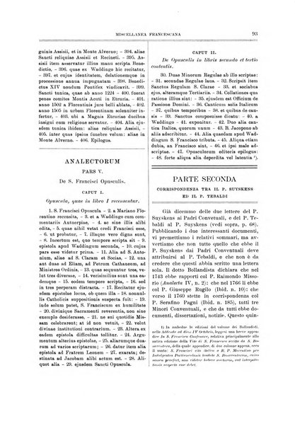 Miscellanea francescana di storia, di lettere, di arti