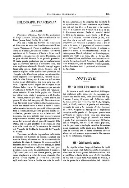 Miscellanea francescana di storia, di lettere, di arti