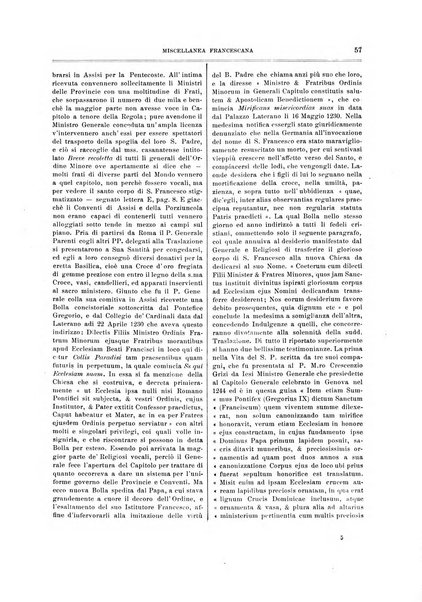 Miscellanea francescana di storia, di lettere, di arti