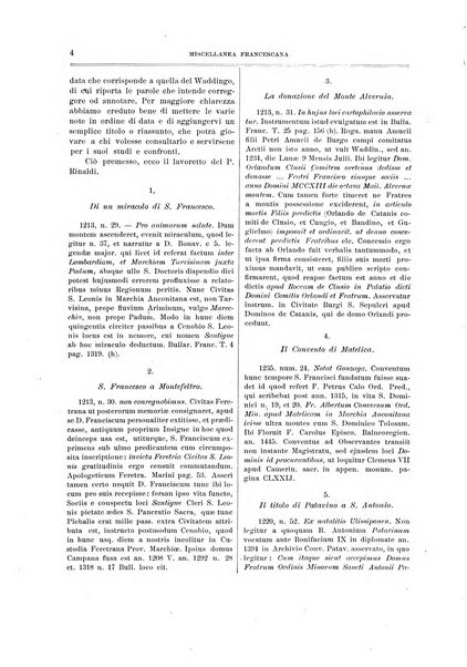 Miscellanea francescana di storia, di lettere, di arti