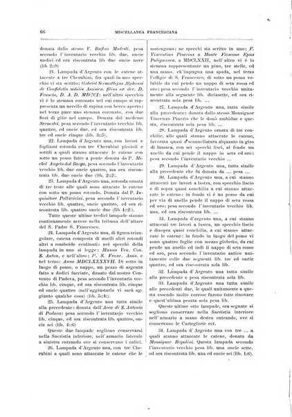 Miscellanea francescana di storia, di lettere, di arti