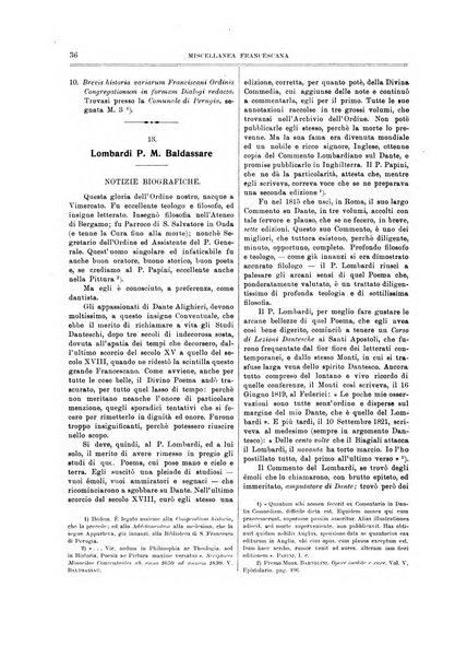 Miscellanea francescana di storia, di lettere, di arti