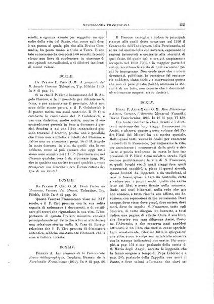 Miscellanea francescana di storia, di lettere, di arti