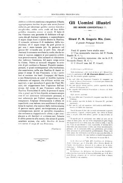 Miscellanea francescana di storia, di lettere, di arti