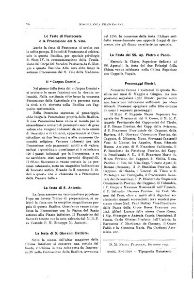 Miscellanea francescana di storia, di lettere, di arti