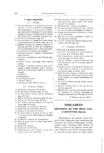 Miscellanea francescana di storia, di lettere, di arti