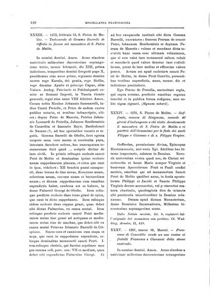 Miscellanea francescana di storia, di lettere, di arti