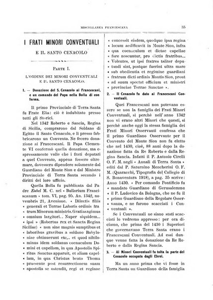 Miscellanea francescana di storia, di lettere, di arti