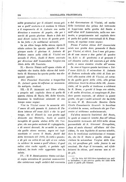 Miscellanea francescana di storia, di lettere, di arti