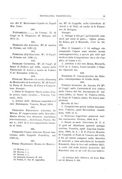 Miscellanea francescana di storia, di lettere, di arti