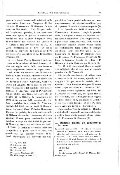 Miscellanea francescana di storia, di lettere, di arti