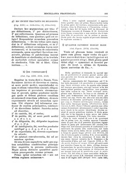 Miscellanea francescana di storia, di lettere, di arti