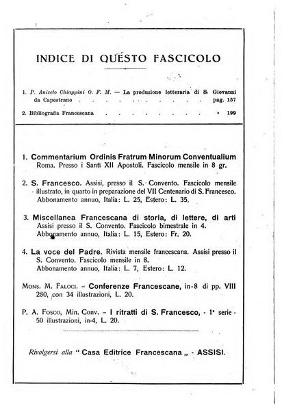 Miscellanea francescana di storia, di lettere, di arti