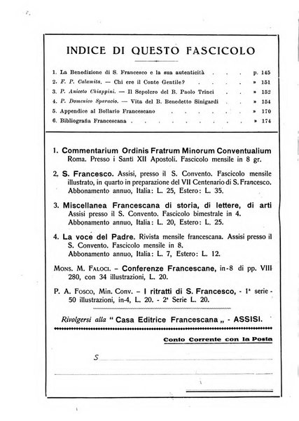 Miscellanea francescana di storia, di lettere, di arti