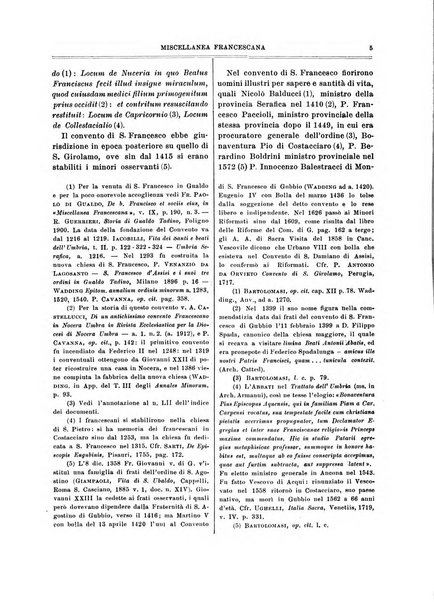 Miscellanea francescana di storia, di lettere, di arti