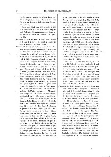 Miscellanea francescana di storia, di lettere, di arti