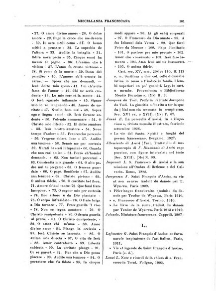 Miscellanea francescana di storia, di lettere, di arti